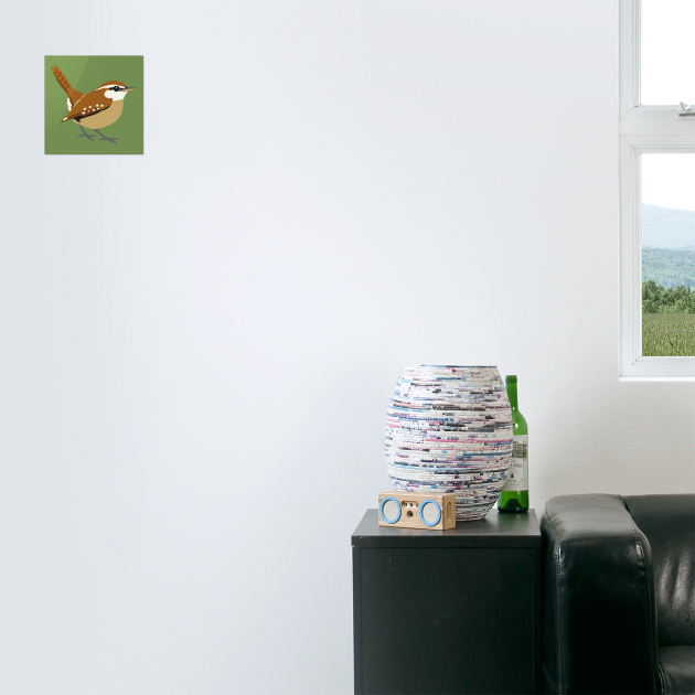 Carolina Wren Songbird Art by DonWillisJrArt